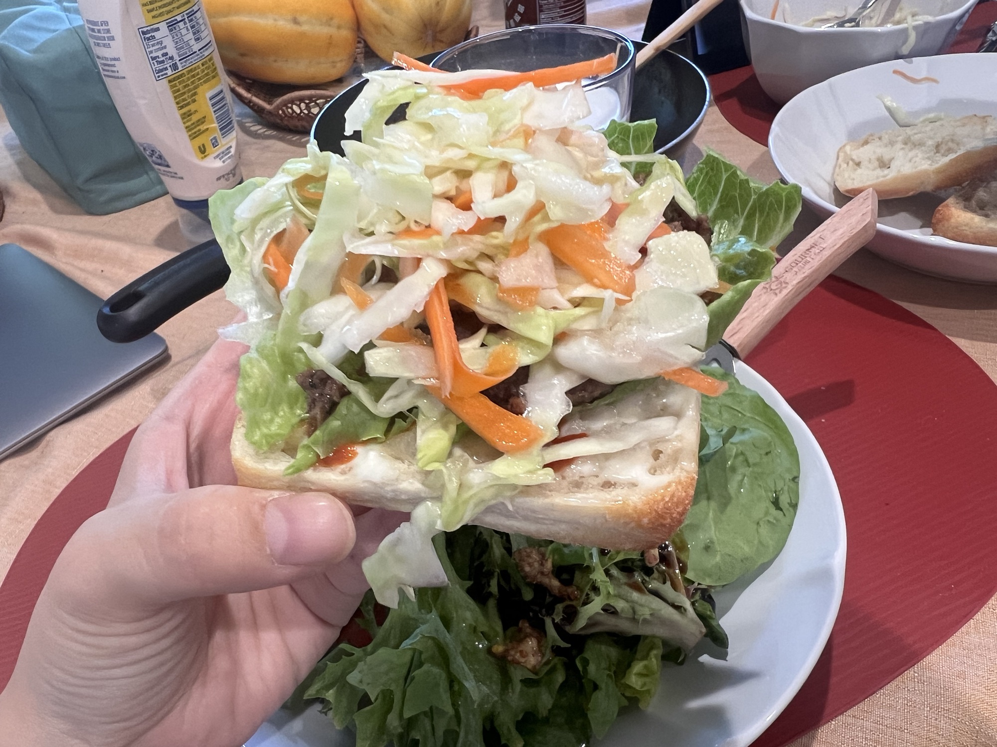 Korean-Style Banh mi with Ciabatta