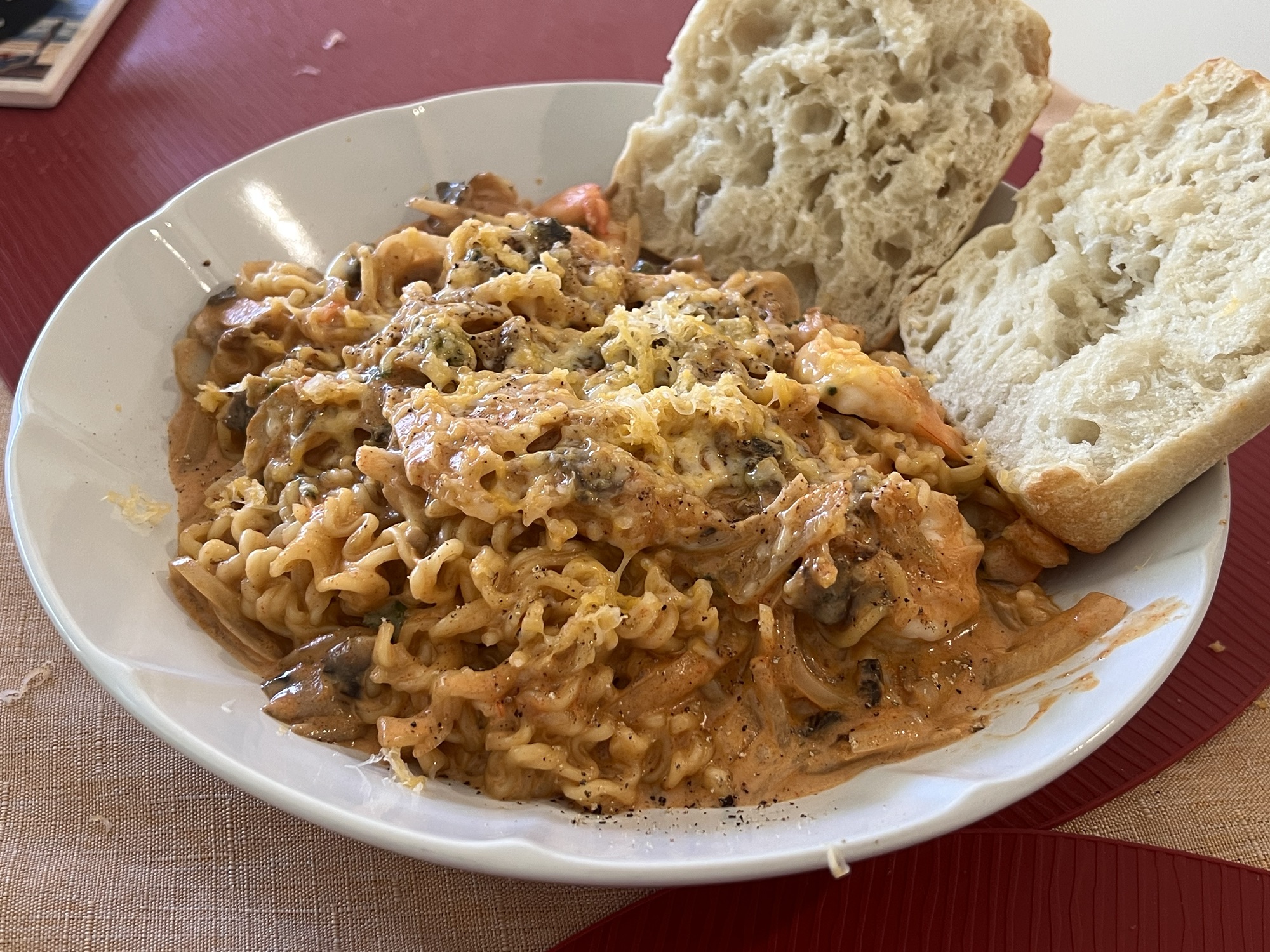 Spicy Korean Ramen Pasta